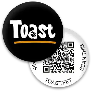 Toast Pet Tag illustration